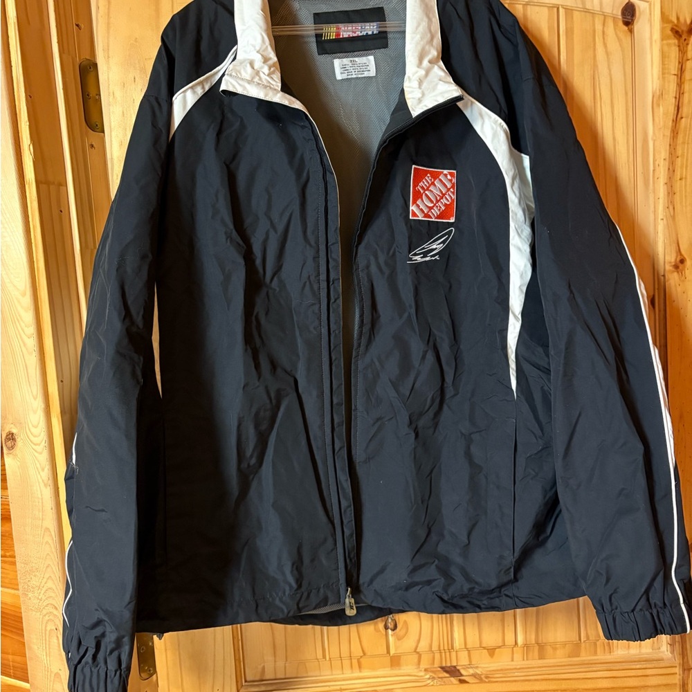 Vintage NASCAR Tony Stewart Home Depot Windbreaker Jacket
